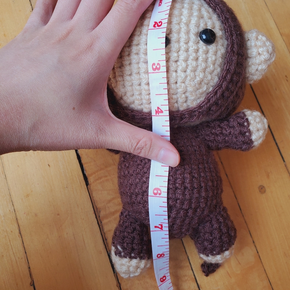 Handmade Crocheted Monkey - Picture 3 of 5